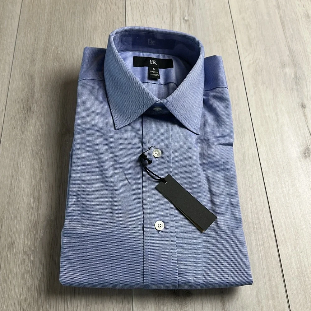 Banana Republic Standard Fit Oxford-Fit Shirt Blue Small New With‎ Tags